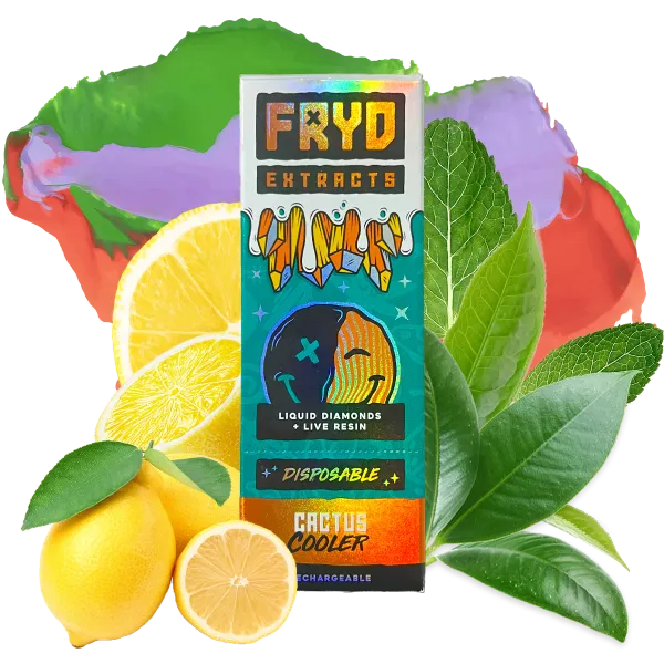 Cactus Cooler Fryd Flavor Fryd Extracts Live Resin Vape with orange pineapple citrus flavor