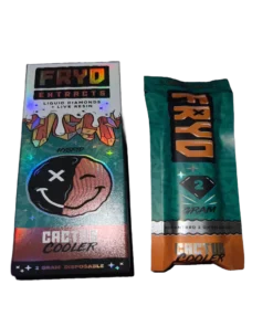 Cactus Cooler Fryd Liquid Diamonds vape with orange citrus tropical flavor and premium extract profile