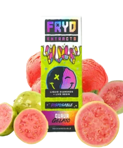 Guava Gelato Fryd Flavor Fryd Extracts Live Resin Vape with tropical guava creamy gelato flavor