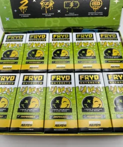 Banana Nerdz Fryd Liquid Diamonds vape with sweet banana candy flavor and premium extract profile