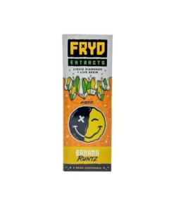 Fryd Extracts Banana Runtz Disposable 2G product packaging and flavor details