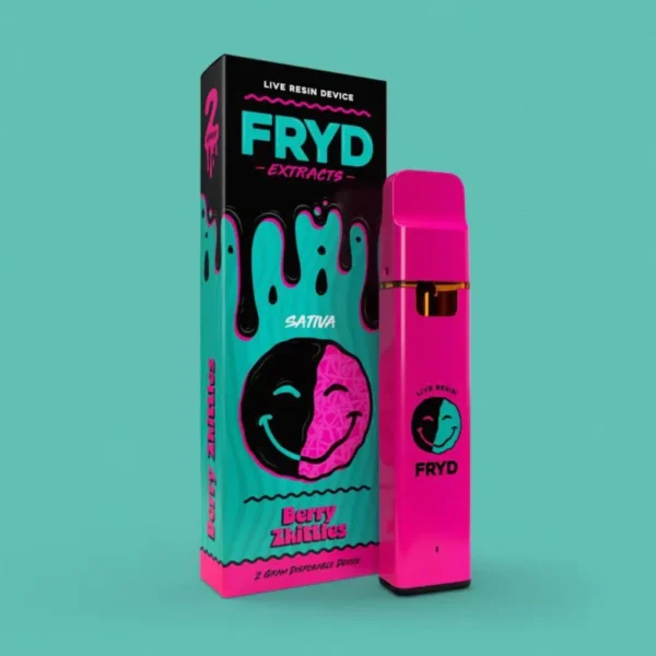 Fryd Berry Zkittles Disposable 2G product packaging and berry flavor details