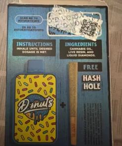 Fryd Donuts Oops All Berries With Hash Hole Hybrid product packaging with berry-inspired branding