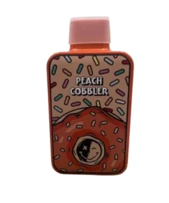 Fryd Donuts Peach Cobbler Disposable with peach and baked dessert-inspired branding
