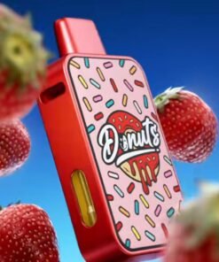 Strawberry Glaze Donuts by Fryd premium dessert flavor with sweet strawberry glaze and authentic Fryd cart design