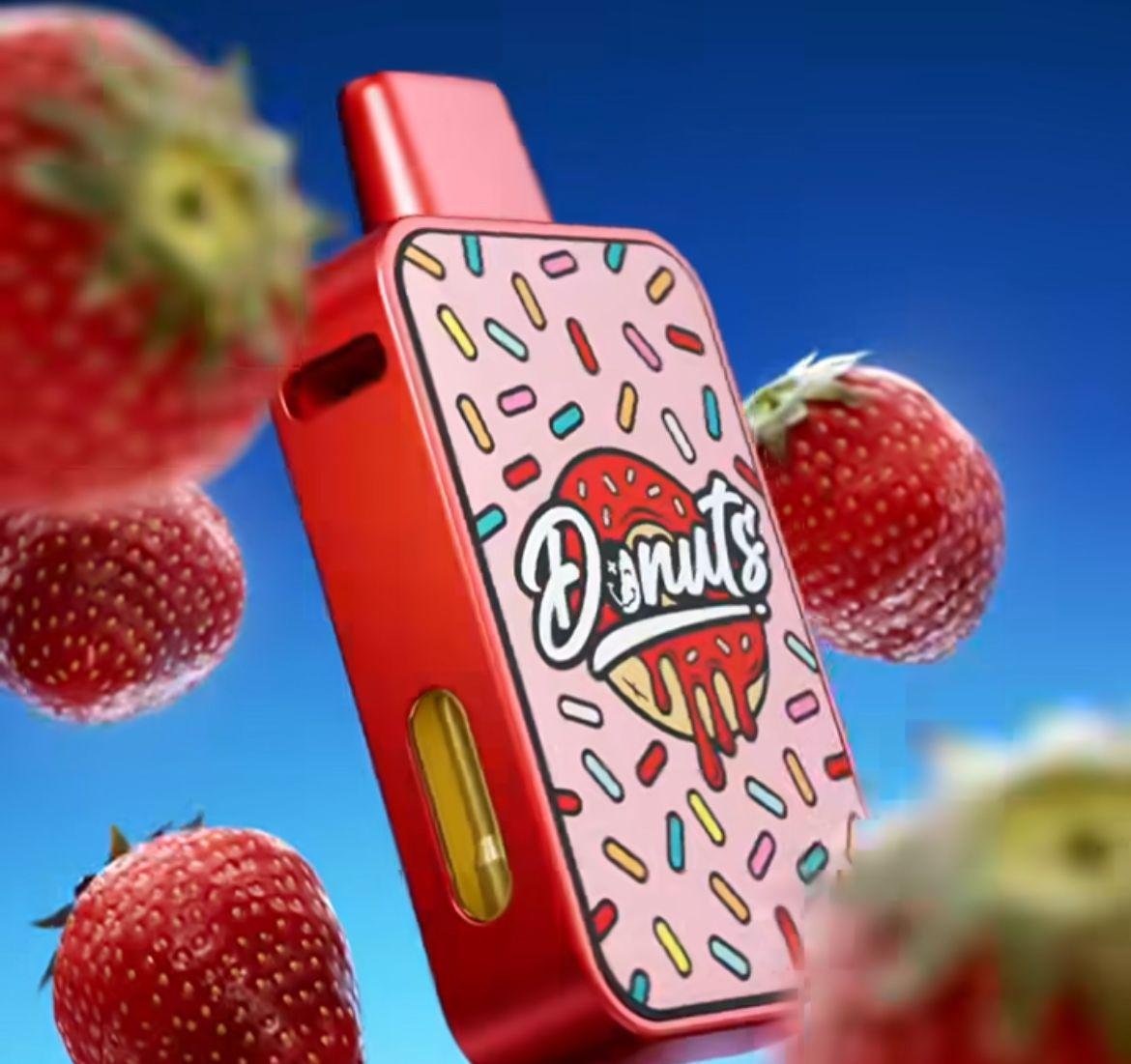 Strawberry Glaze Donuts by Fryd premium dessert flavor with sweet strawberry glaze and authentic Fryd cart design