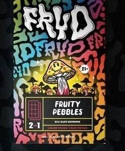 Fruity Pebbles Fryd Magic Mushroom Chocolate Bar in authentic Fryd packaging with premium fruity cereal-inspired mushroom chocolate