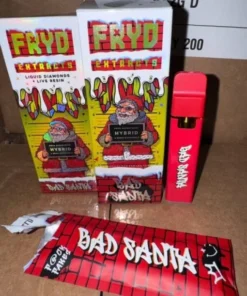 Bad Santa Fryd Disposable 2G product packaging and flavor details