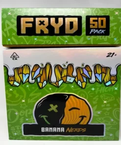 Banana Nerdz Fryd Disposable 2G product packaging and flavor details