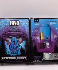 Fryd Asteroid Berry Disposable product packaging with berry-inspired flavor branding