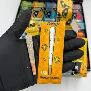 Fryd Extracts Orange Gobstopper With Prerolls Hybrid product packaging and citrus flavor details