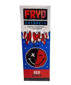 Fryd Extracts Red Vines Disposable 2G product packaging and red candy flavor details