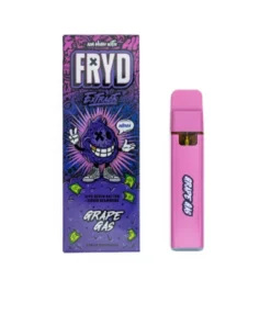 Fryd Grape Gas​ Disposable product packaging with grape-inspired flavor labeling