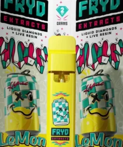 Fryd Lemon Tea Tree Disposable product packaging with lemon and herbal flavor labeling