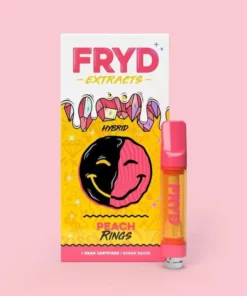 Fryd Peach Rings​ Cart featuring a sweet peach and candy-inspired flavor profile