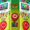 Fryd Rainbow Belts Disposable product packaging with colorful mixed-fruit candy flavor details