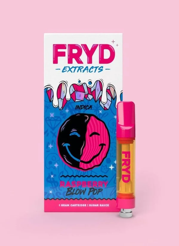 FRYD Raspberry Blow Pop Cart featuring a sweet raspberry and lollipop-inspired candy flavor profile