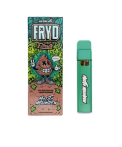 Mojito Melon Dew Fryd Disposable product packaging with melon and refreshing citrus flavor branding