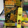 Tangie Taffy Fryd​ Disposable With Prerolls Hybrid product packaging with citrus candy flavor branding